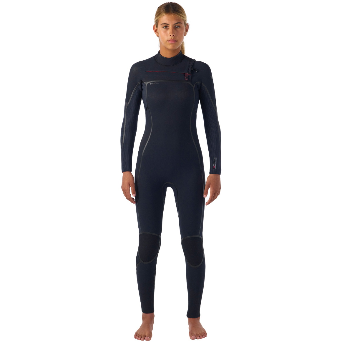 2026 O'Neill Da Donna Hyperfreak Fire 4/3+mm Chest Zip Muta 5664 - Black / Black